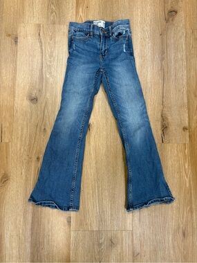 abercrombie kids Medium Blue high rise Flared Jeans